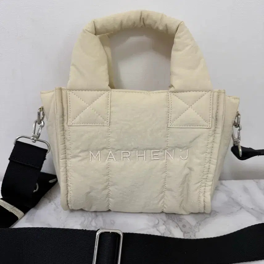 [BUNJANG] MARHEN.J Padded Mini Bag Beige / 마르헨제이 패딩 미니백