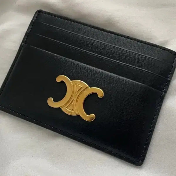 [BUNJANG] Celine Triomphe Card Holder Black / [S+급/ 정품] 셀린느 트리옹프 카드지갑 블랙