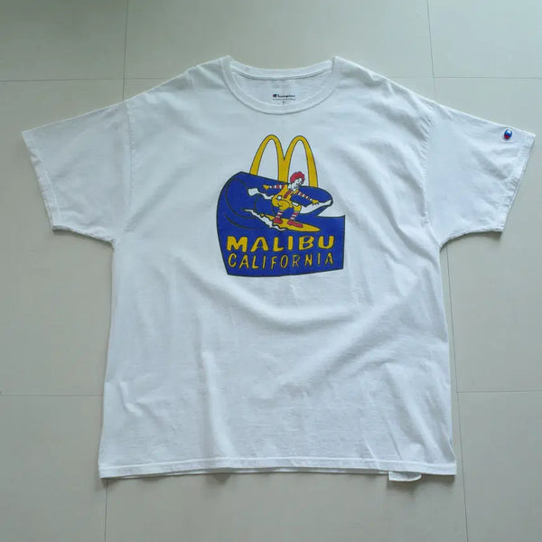[BUNJANG] Champion x McDonald's Malibu Surfing Graphic T-Shirt XL / [챔피온] 맥도날드 말리부 서핑 반팔티 XL