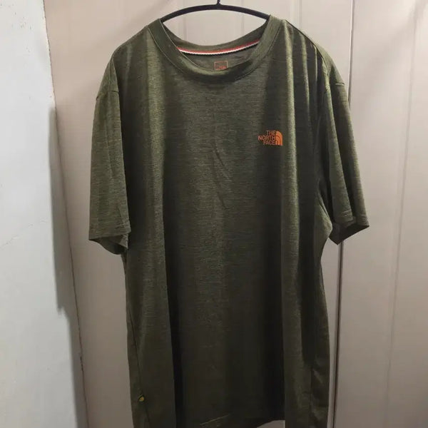 [BUNJANG] The North Face Functional Half-Sleeve T-shirt Khaki / L 노스페이스 기능성 반팔 티셔츠 카키색