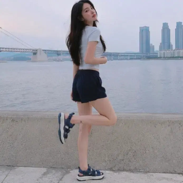 [BUNJANG] New Balance Sport Sandals Denim Adjustable Velcro / 뉴발란스 스포츠 샌들 데님 (235-245 벨크로 조절 가능)