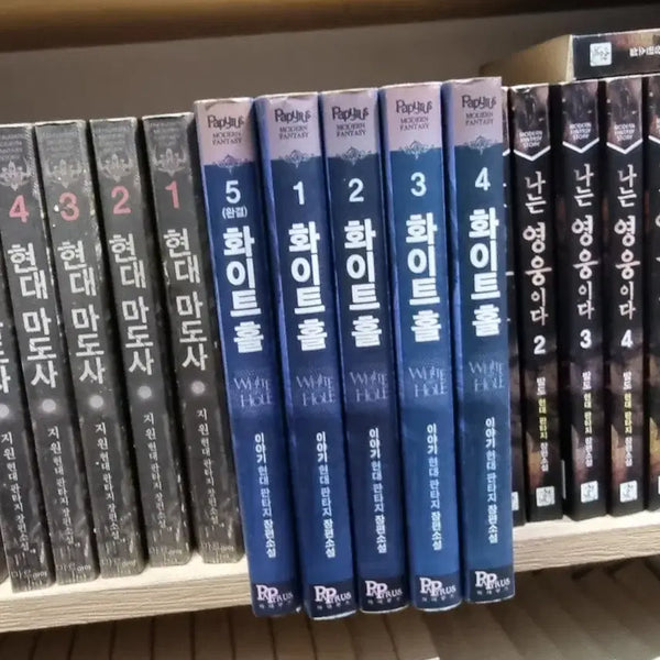 [BUNJANG] White Hall Volume 1-5 Set - Modern Fantasy Novel / 화이트홀 1-5 완 이야기 현대 판타지 소설