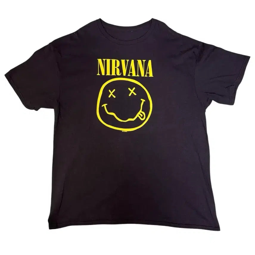 [BUNJANG] Vintage Nirvana Smile Logo Band T-Shirt XL / 빈티지 너바나 NIRVANA SMILE LOGO 스마일로고 밴드티 XL