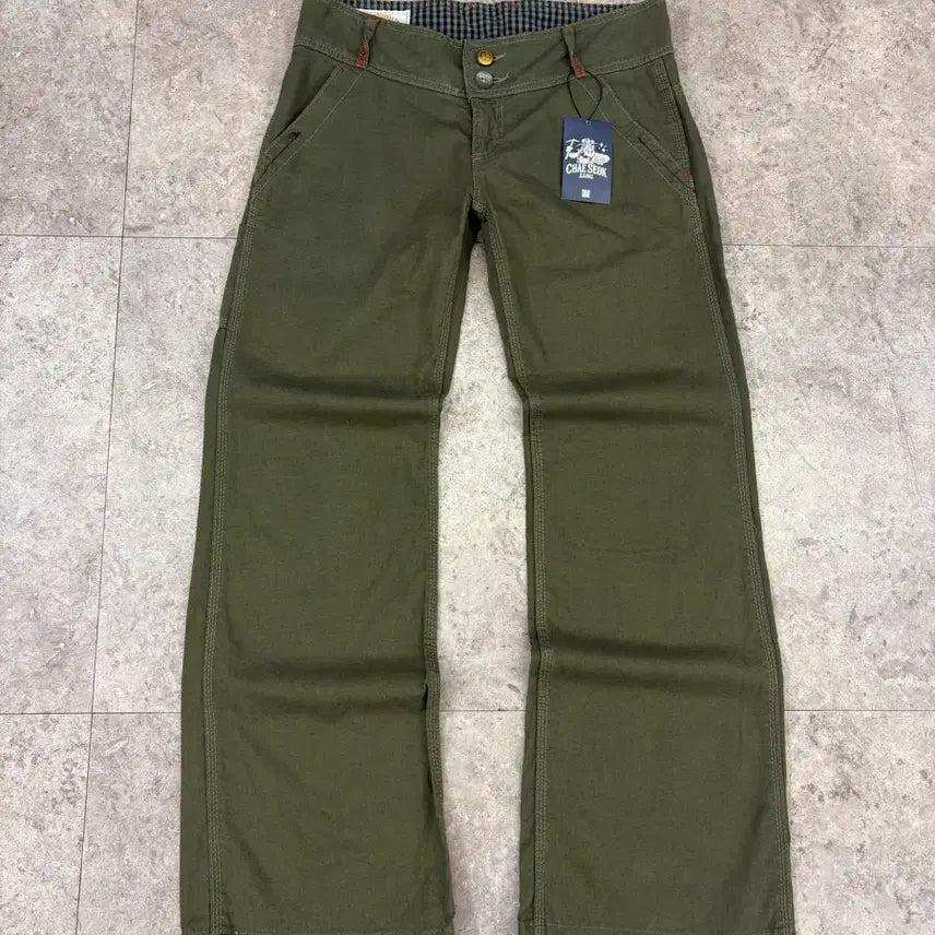 [BUNJANG] Betty Smith Khaki Cotton Pants #csz1015 / betty smith 카키 코튼 팬츠 #csz1015