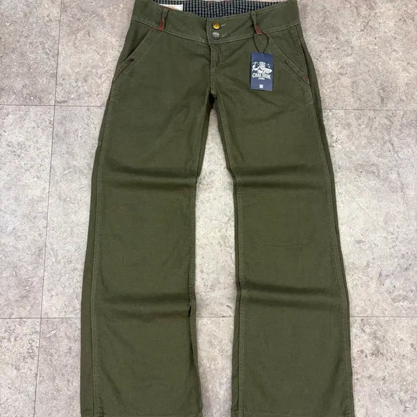 [BUNJANG] Betty Smith Khaki Cotton Pants #csz1015 / betty smith 카키 코튼 팬츠 #csz1015