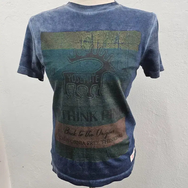[BUNJANG] THINK PINK Women's Short Sleeve T-Shirt Navy Size 55 / THINK PINK 반팔 티 여 55 J6469