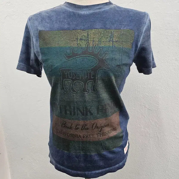 [BUNJANG] THINK PINK Women's Short Sleeve T-Shirt Navy Size 55 / THINK PINK 반팔 티 여 55 J6469