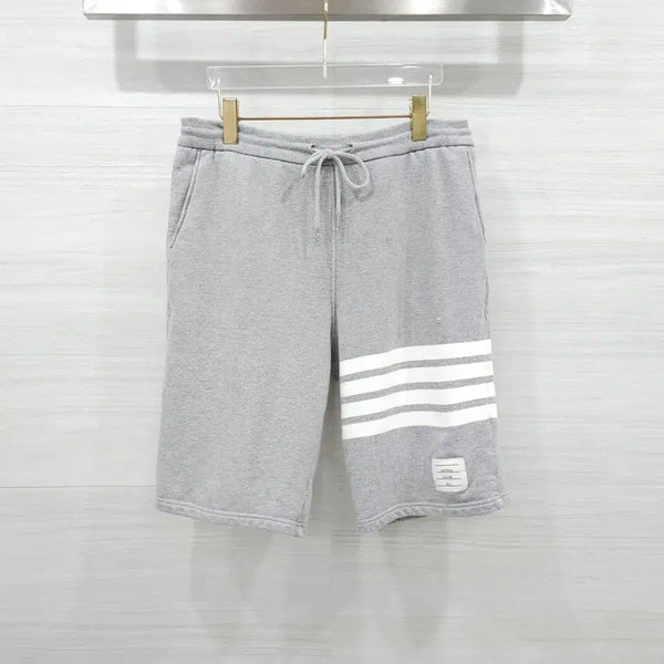 [BUNJANG] Thom Browne Grey Diagonal Stripe Armband Shorts MJQ012 / 3 / 톰브라운 그레이 사선완장 반바지 MJQ012