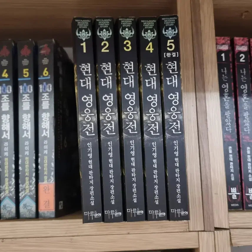 [BUNJANG] Modern Heroes: Volumes 1-5 Fantasy Novel Bundle / 현대영웅전 1-5 완 인기영 현대 판타지 소설