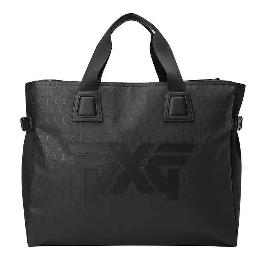 [BUNJANG] PXG Men's Pattern Boston Bag Black / PXG 남자 패턴 보스턴 백