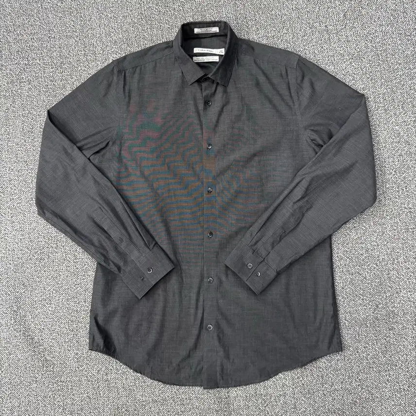 [BUNJANG] Calvin Klein Charcoal Shirt / 캘빈클라인 차콜 셔츠