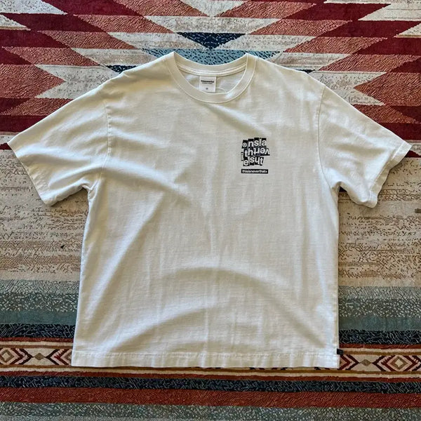[BUNJANG] Thisisneverthat Graphic Back Printing Short Sleeve T-Shirt White M / 디스이즈네버댓 그래픽 백프린팅 반팔 티셔츠 [화이트] M/95