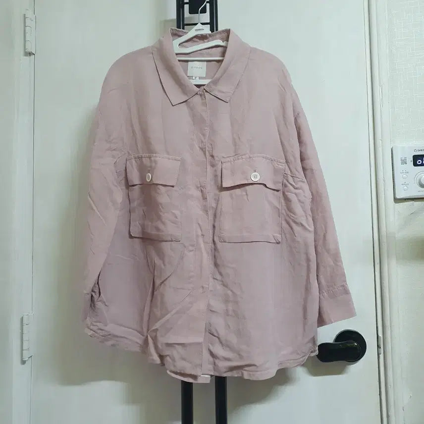 [BUNJANG] Gyoon Linen Tencel Shirt Pink / Gyoon 여름용 린넨 텐셀셔츠 여성66~77 핑크