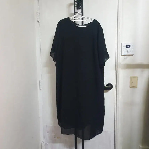 [BUNJANG] Olivia Lauren Summer Chiffon Dress Women's Size 88 Black / 올리비아로렌 여름 쉬폰 원피스 여성88 블랙