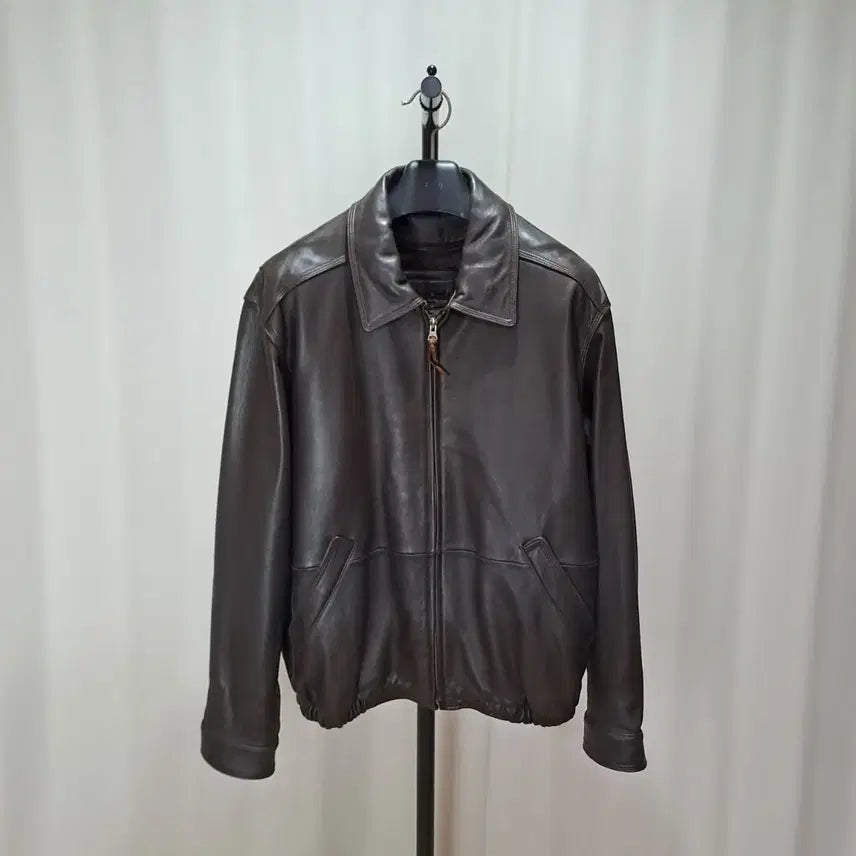 [BUNJANG] American Classic Leather Bomber Jacket / (무료배송) 아메리칸클래식 가죽 봄버 110 33