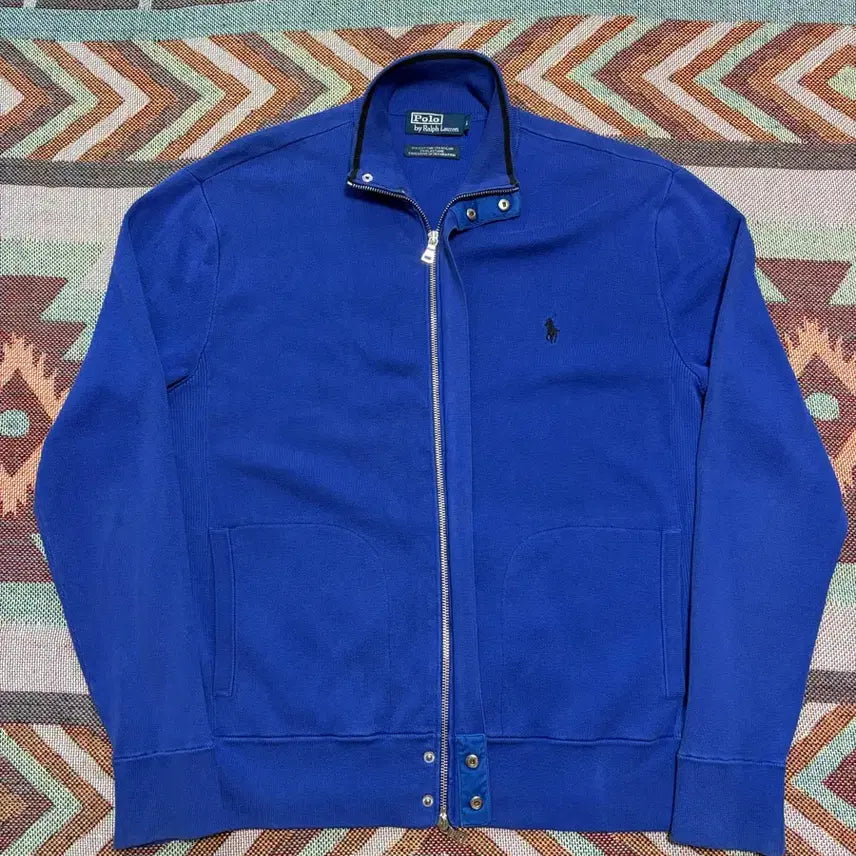 [BUNJANG] Polo Ralph Lauren Two-Way Zip Knit Jacket Blue / L) 폴로 랄프로렌 투웨이 집업 니트 자켓 블루