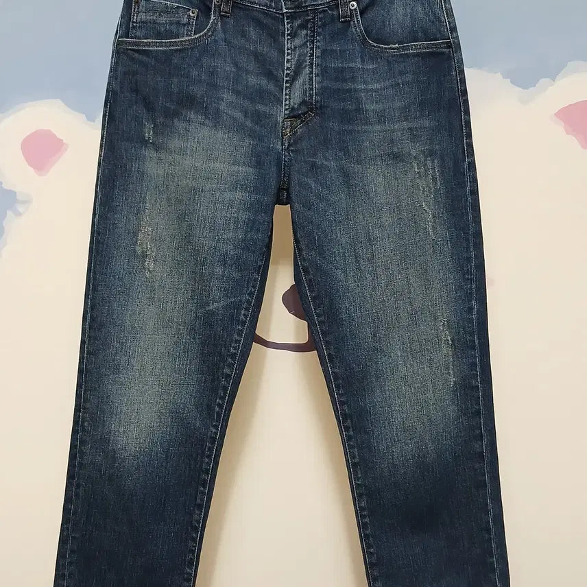[BUNJANG] YCHAI Italian Denim Stretch Crop Jeans (Size 32) / (32) 이태리 이카이 YCHAI 데님 스판 크롭 청바지