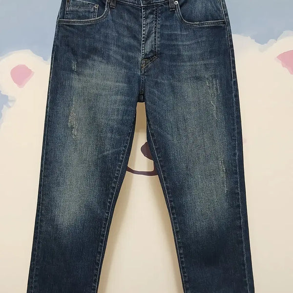 [BUNJANG] YCHAI Italian Denim Stretch Crop Jeans (Size 32) / (32) 이태리 이카이 YCHAI 데님 스판 크롭 청바지