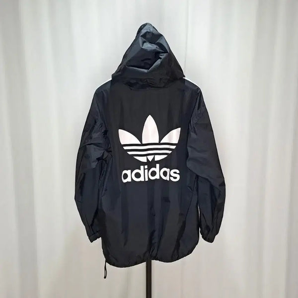 [BUNJANG] Adidas Big Logo Hooded Windbreaker / (무료배송) 아디다스 빅로고 후드 바람막이 110 65