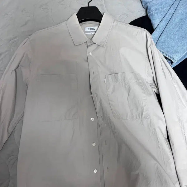 [BUNJANG] Node Archive Lazy Big Shirt Ash Grey Size 0 / 노드아카이브 레이지 빅 셔츠 애쉬 그레이 0사이즈