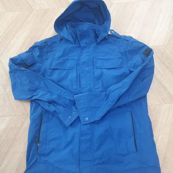 [BUNJANG] Eider Men's Blue Hooded Windbreaker Jacket / 아이더 남성 블루 후드 바람막이 자켓