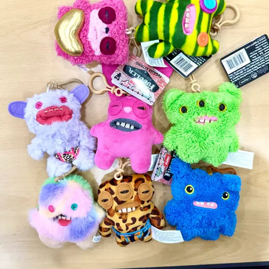 [BUNJANG] Fuggler Ugly Duckling Keyring Bundle Set / fuggller퍼글러 못난이생긴이빨 인형뽑기열쇠가방고리키링인형keyring 일괄