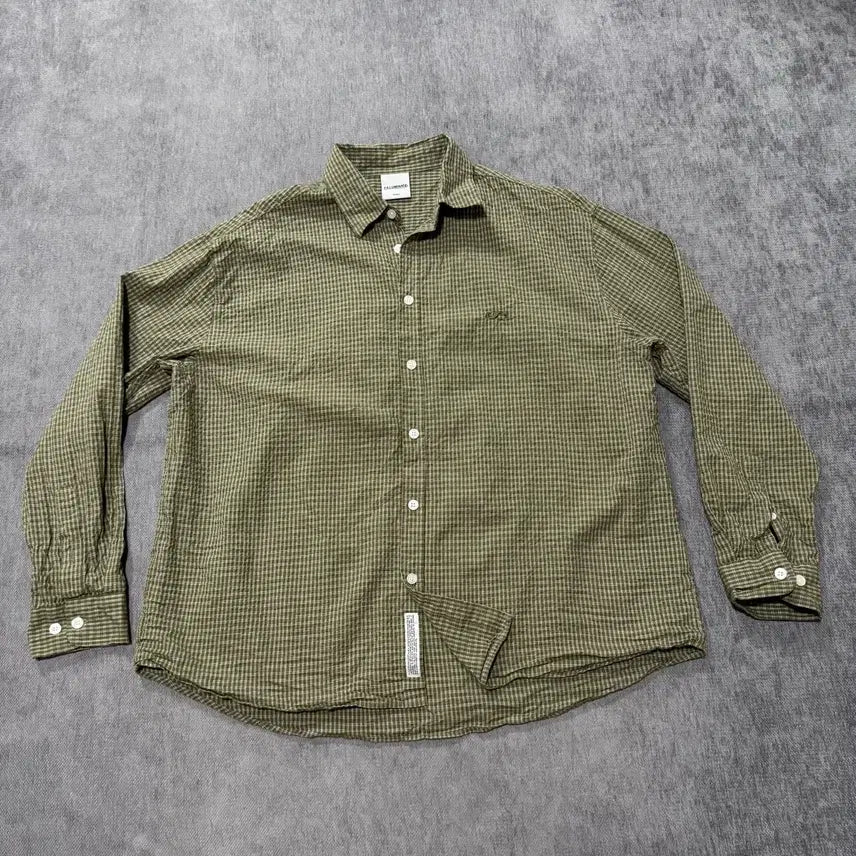 [BUNJANG] S Illuminate Check Shirt / S 필루미네이트 체크 셔츠