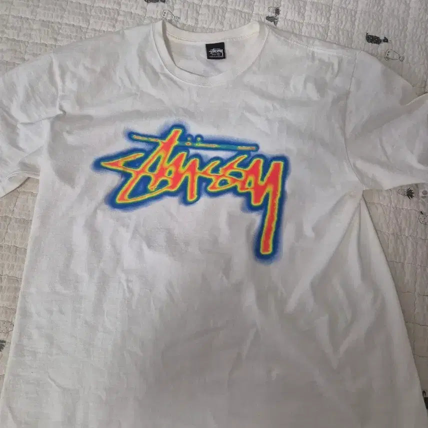 [BUNJANG] Stussy Basic Logo Short Sleeve T-Shirt White XL / 스투시 반팔 xl