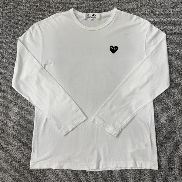 [BUNJANG] Comme des Garçons Black White Emblem Long Sleeve / 꼼데가르송 블랙 화이트 와펜 롱슬리브