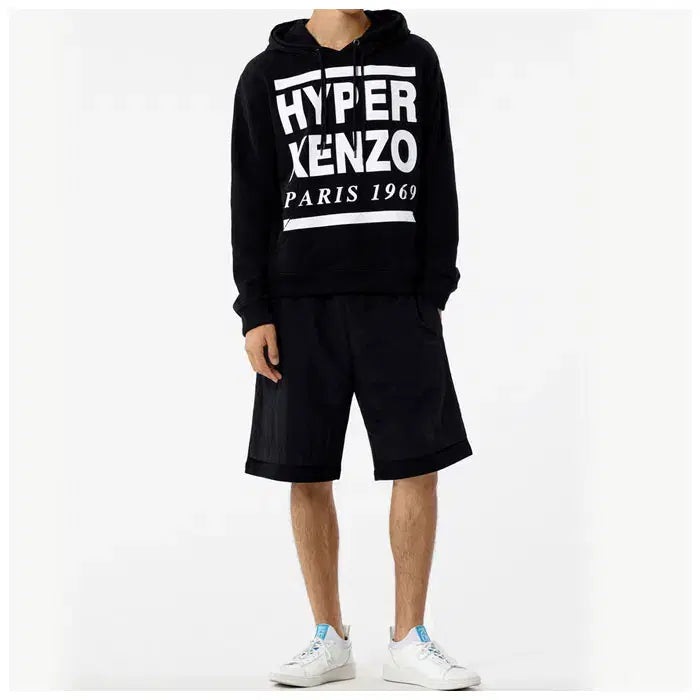 [BUNJANG] Kenzo Double Hoodie Sweatshirt T-Shirt Black Cotton / 겐조 더블후드  스웻 티셔츠