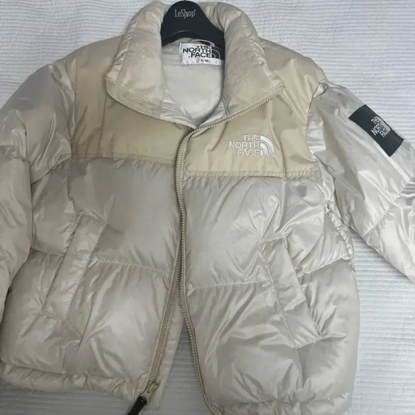 [BUNJANG] The North Face Nuptse Cream Women's Puffer Jacket / 노스페이스 눕시 여성 크림