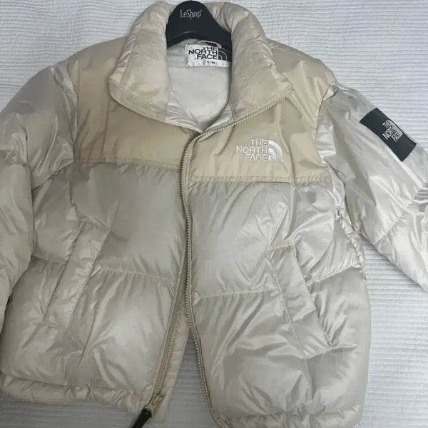 [BUNJANG] The North Face Nuptse Cream Women's Puffer Jacket / 노스페이스 눕시 여성 크림