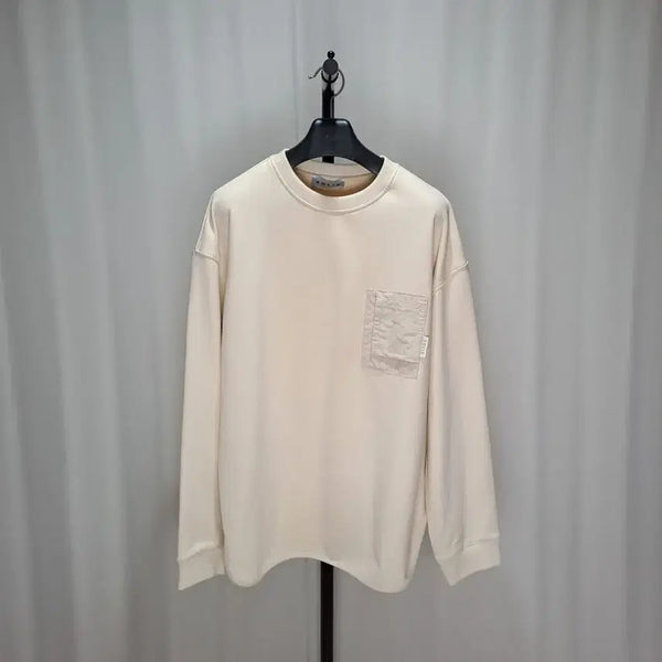 [BUNJANG] Solid Homme Oversized One Pocket Sweatshirt / (무료배송) 솔리드옴므 오버핏 원포켓 맨투맨 50 67