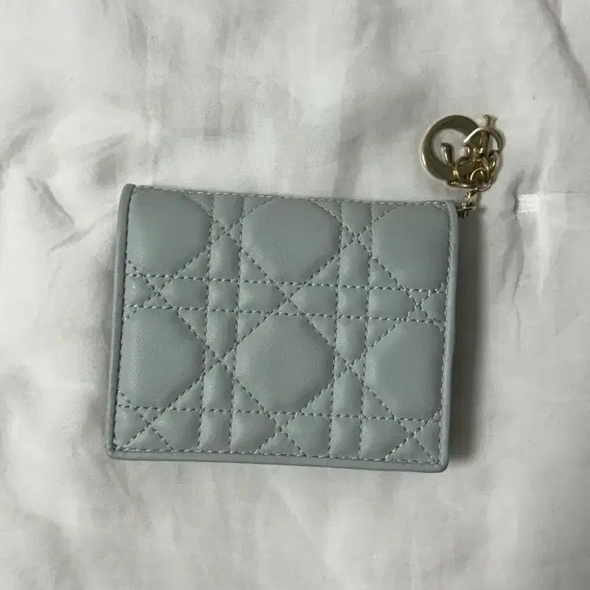 [BUNJANG] Dior Lady Dior Wallet Placid Blue (Limited Edition) / 디올 레이디디올 지갑 플라시드 블루(한정)