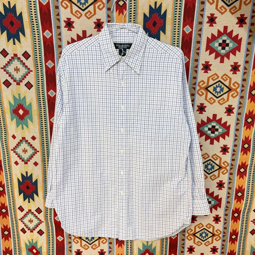 [BUNJANG] Brooks Brothers Men's Button-Down Oxford Check Shirt M / 브룩스브라더스 남성 버튼다운 옥스포드 체크셔츠 M