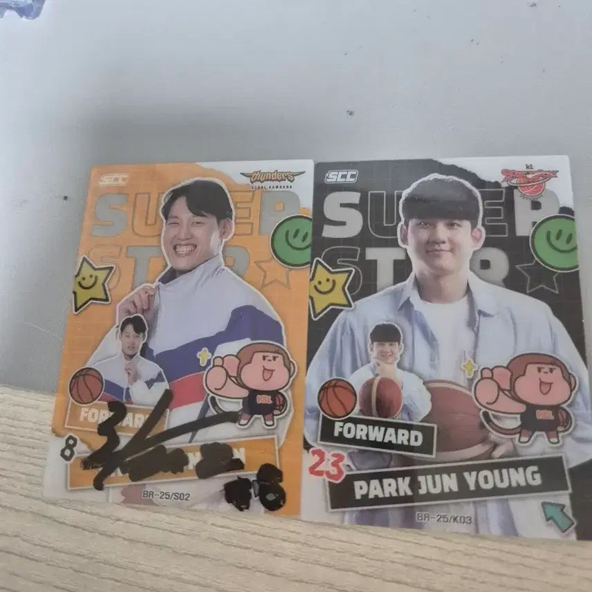 [BUNJANG] Park Junyoung Autographed Baseball Card Bundle / 슈퍼스타카드