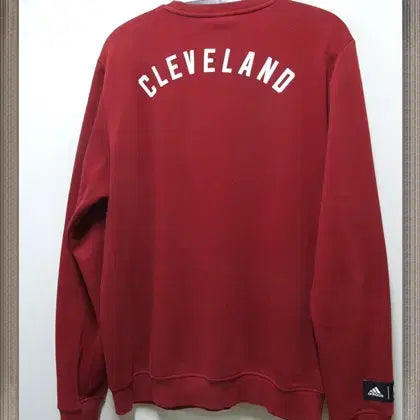 [BUNJANG] Adidas NBA Cleveland Sweatshirt / 아디다스 정품 NBA CLEVELAND 맨투맨 기모라운드티 택105