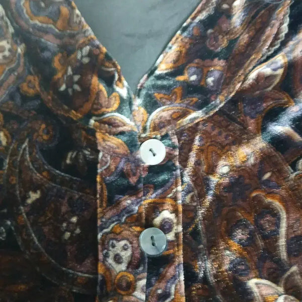 [BUNJANG] SISTERS Velvet Pattern Blouse / SISTERS 벨벳 패턴 블라우스