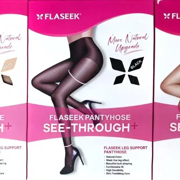 [BUNJANG] Flesique Sheer Plus Compression Stockings Set / 플레시크 시스루 + 플러스 압박 스타킹