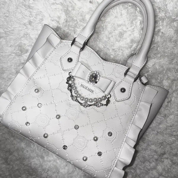 [BUNJANG] Noemi Sakimaru Collaboration Bag White / LIZLISA Jihrakei Type Bag / 노에미 사키마루 콜라보 백 가방 화이트 / 리즈리사 양산형 지뢰계