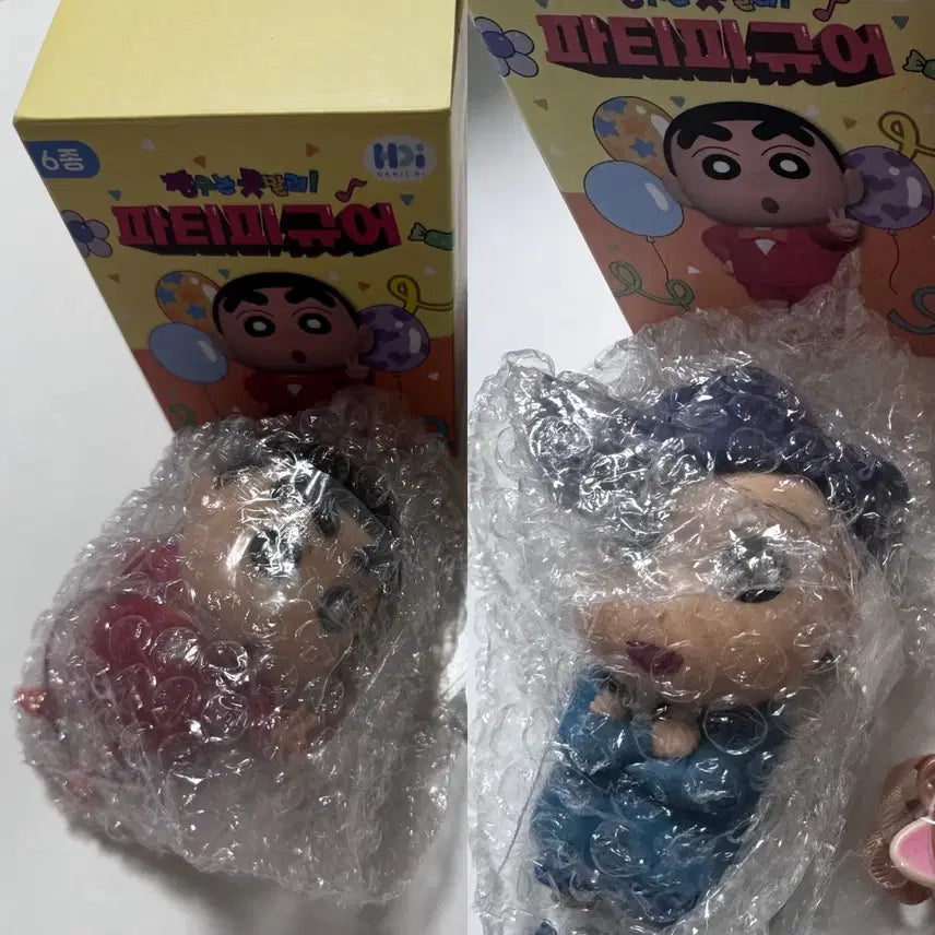[BUNJANG] Crayon Shin-chan Party Figure Set (Shin-chan & Chul-su) / 짱구는못말려 파티피규어 2종 일괄