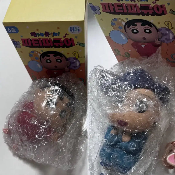 [BUNJANG] Crayon Shin-chan Party Figure Set (Shin-chan & Chul-su) / 짱구는못말려 파티피규어 2종 일괄