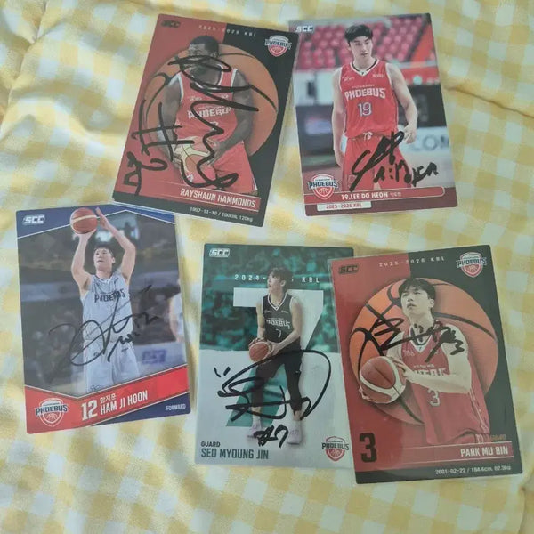 [BUNJANG] Professional Basketball Player Autographed Photocard Set / 프로농구 선수 카드 세트 (포토카드)