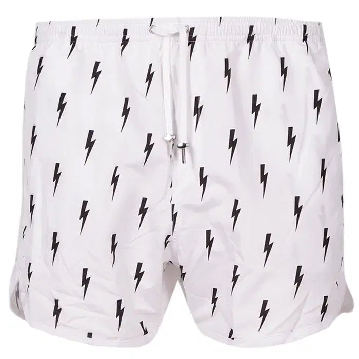 [BUNJANG] Neil Barrett Men's Beach Pants White Polyester / 닐바렛 남성 비치팬츠