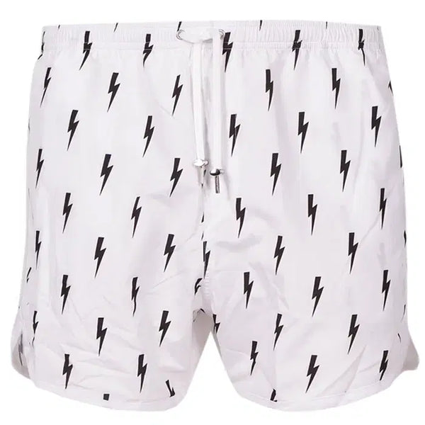 [BUNJANG] Neil Barrett Men's Beach Pants White Polyester / 닐바렛 남성 비치팬츠