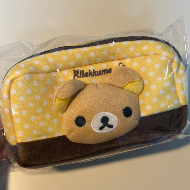 [BUNJANG] Rilakkuma Bear Face Pouch / 리락쿠마 곰돌이 필통 파우치