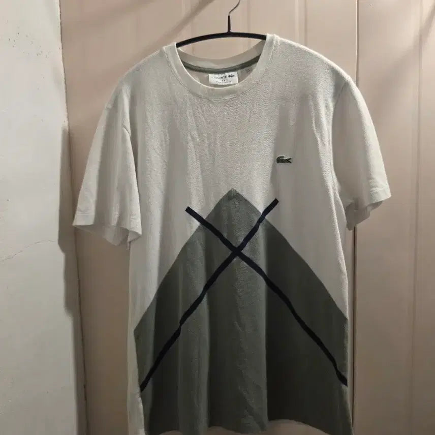[BUNJANG] Lacoste Short Sleeve Knit T-Shirt White / m 라코스테 반팔 니트 화이트