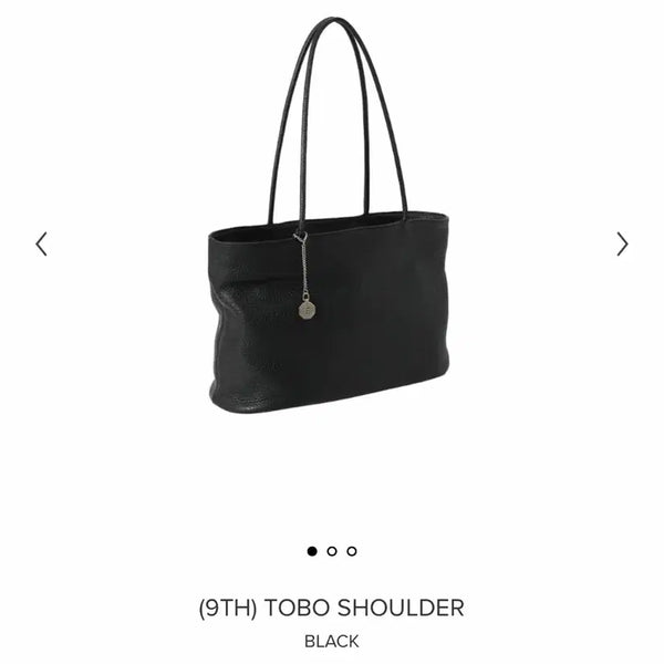 [BUNJANG] Minuit Mint Tobo Shoulder Bag Black / 미닛뮤트 토보 숄더백 블랙