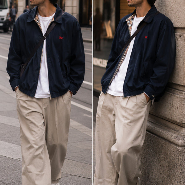 [BUNJANG] Burberry Reversible Blouson Jacket Nova Check / 유행 크게 안 타는 버버리 리버시블 (양면)  블루종