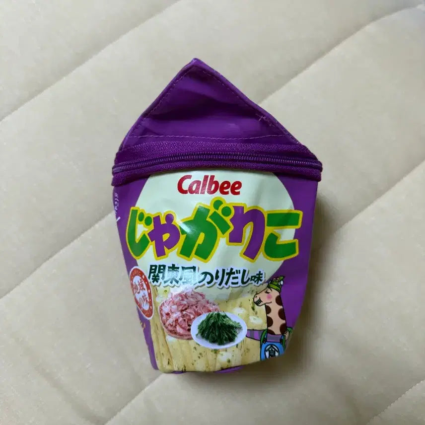 [BUNJANG] Calbee Jagarico Purple Pouch / Calbee 쟈가리코 파우치 보라색